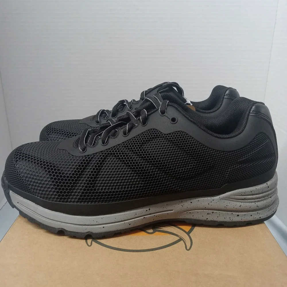 Brahma Kamden Steel Toe Work Shoes Men's Size 7.5 Black Slip Resistant NIB - Picture 3 of 7